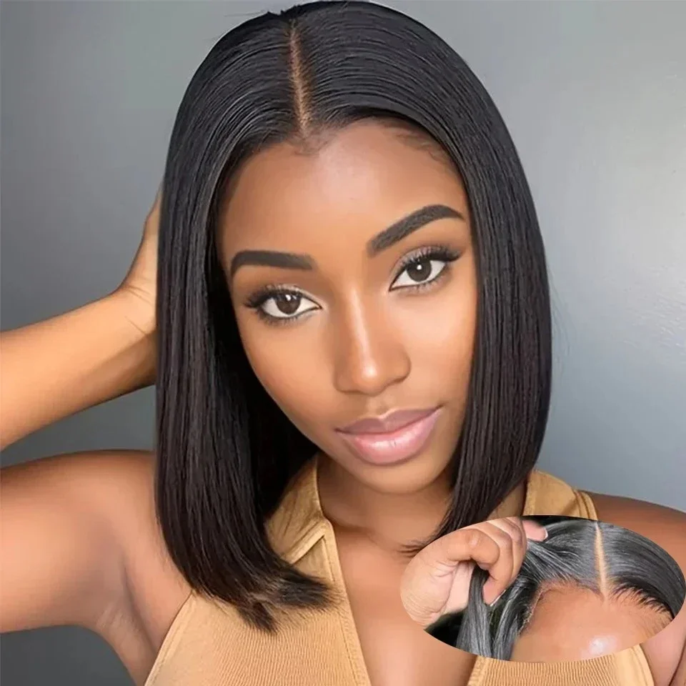 Glueless Wear And Go Human Hair Wig - 2026 NEW Bob Wig Frontal Lace