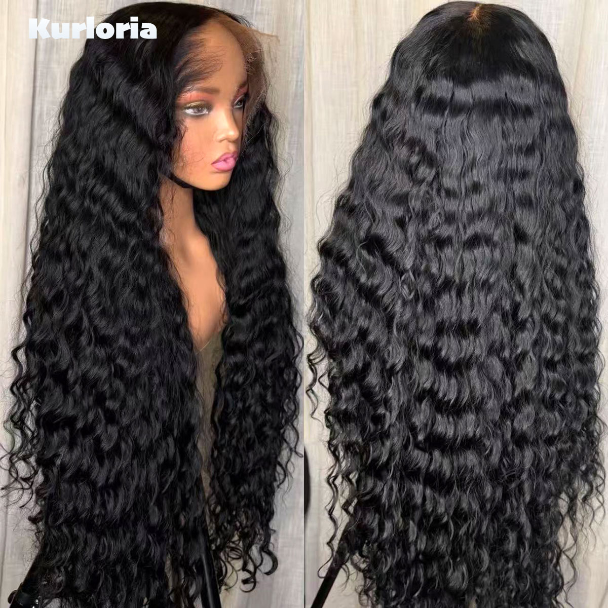 500 Density Deep Wave Natural  - огляд і ціна Glueless Wear And Go Human Hair Wig