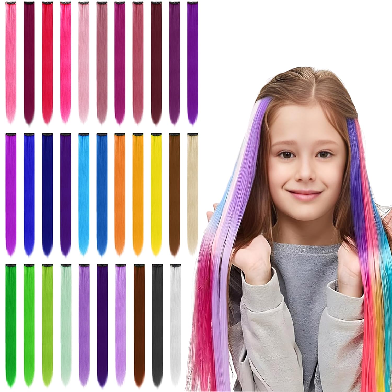 Hair Extensions Clip in 22 Inc - огляд і ціна Synthetic Wigs