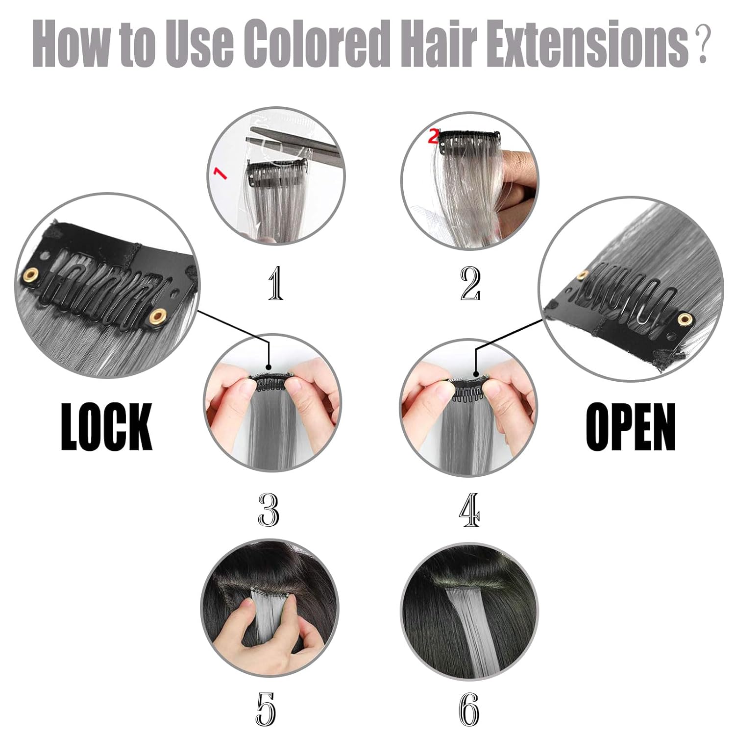 Hair Extensions Clip in 22 Inc - огляд і ціна Synthetic Wigs