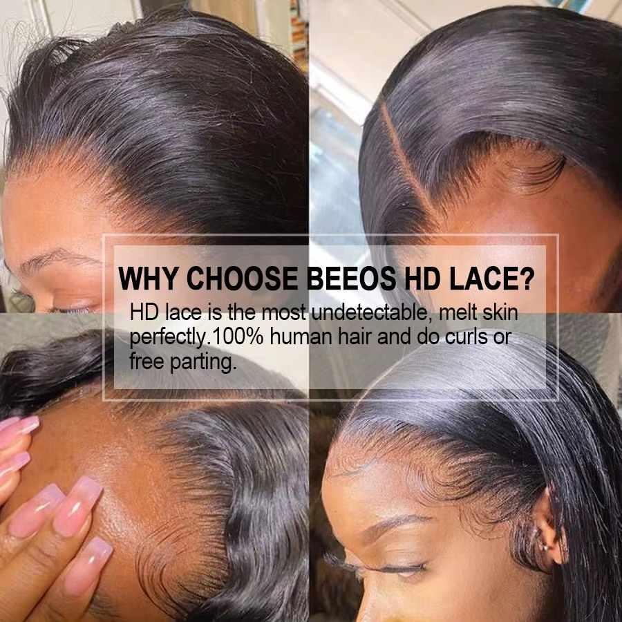 34 inch 13x4 HD Transparent La - огляд і ціна Hd Lace Frontal Wig Human Hair Pre Plucked