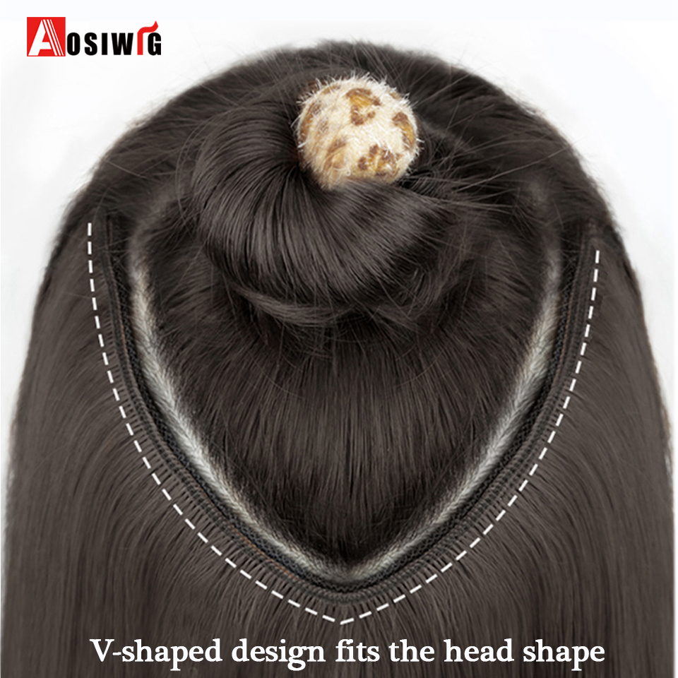 AOSI Long Straight Ombre Hairp - огляд і ціна Synthetic Braided Wigs For Black Women