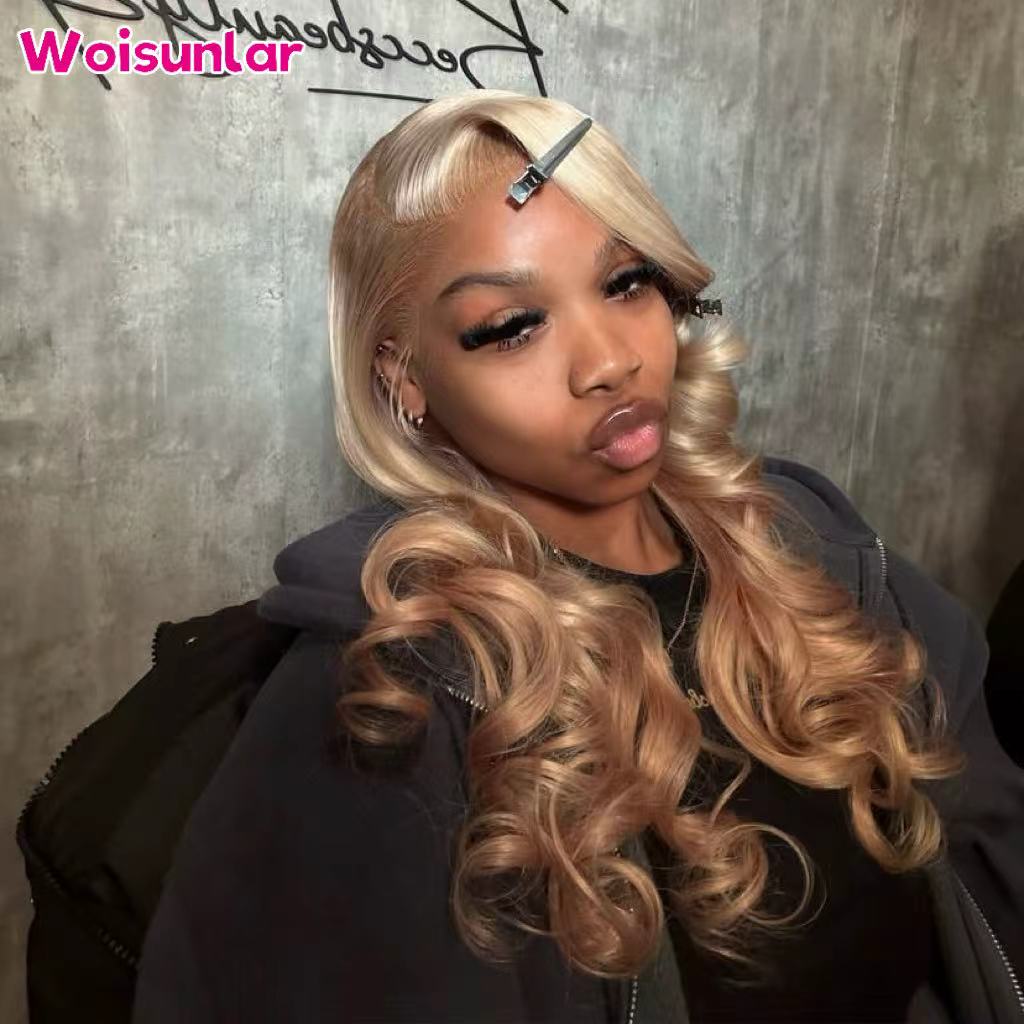 36 inches Ombre 613 and Light  - огляд і ціна 613 Blonde Body Wave Lace Front Wig