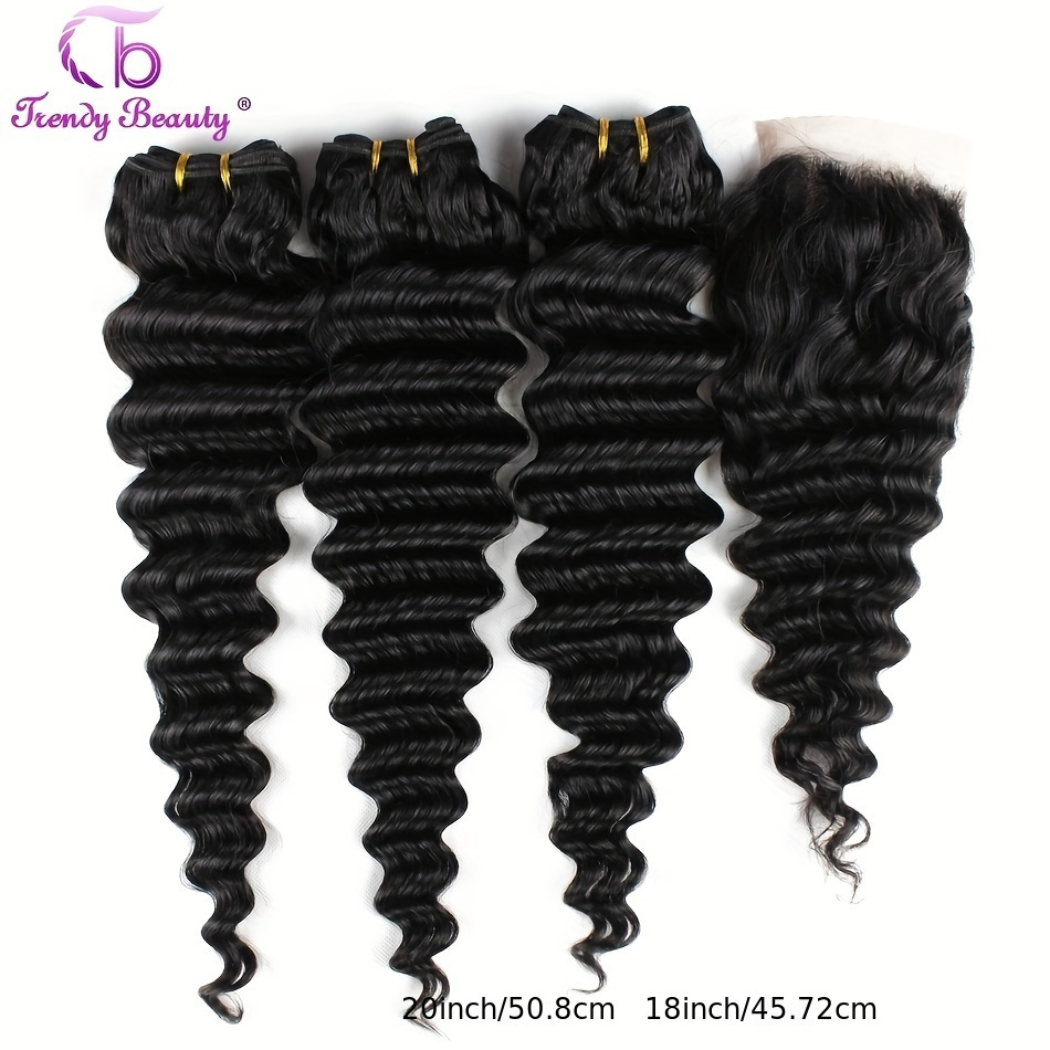 Brazilian Deep Wave Hair With  - огляд і ціна Deep Wave 3 Bundles With Closure