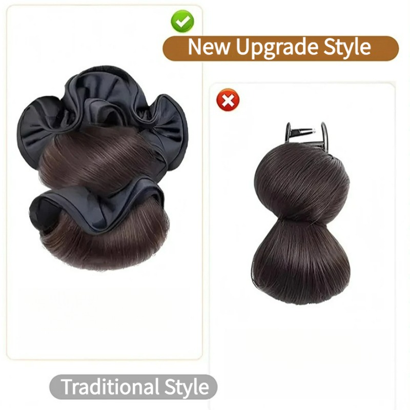 New Synthetic Satin Hair Tie C - огляд і ціна Claw Clip Messy Bun Hair Piece