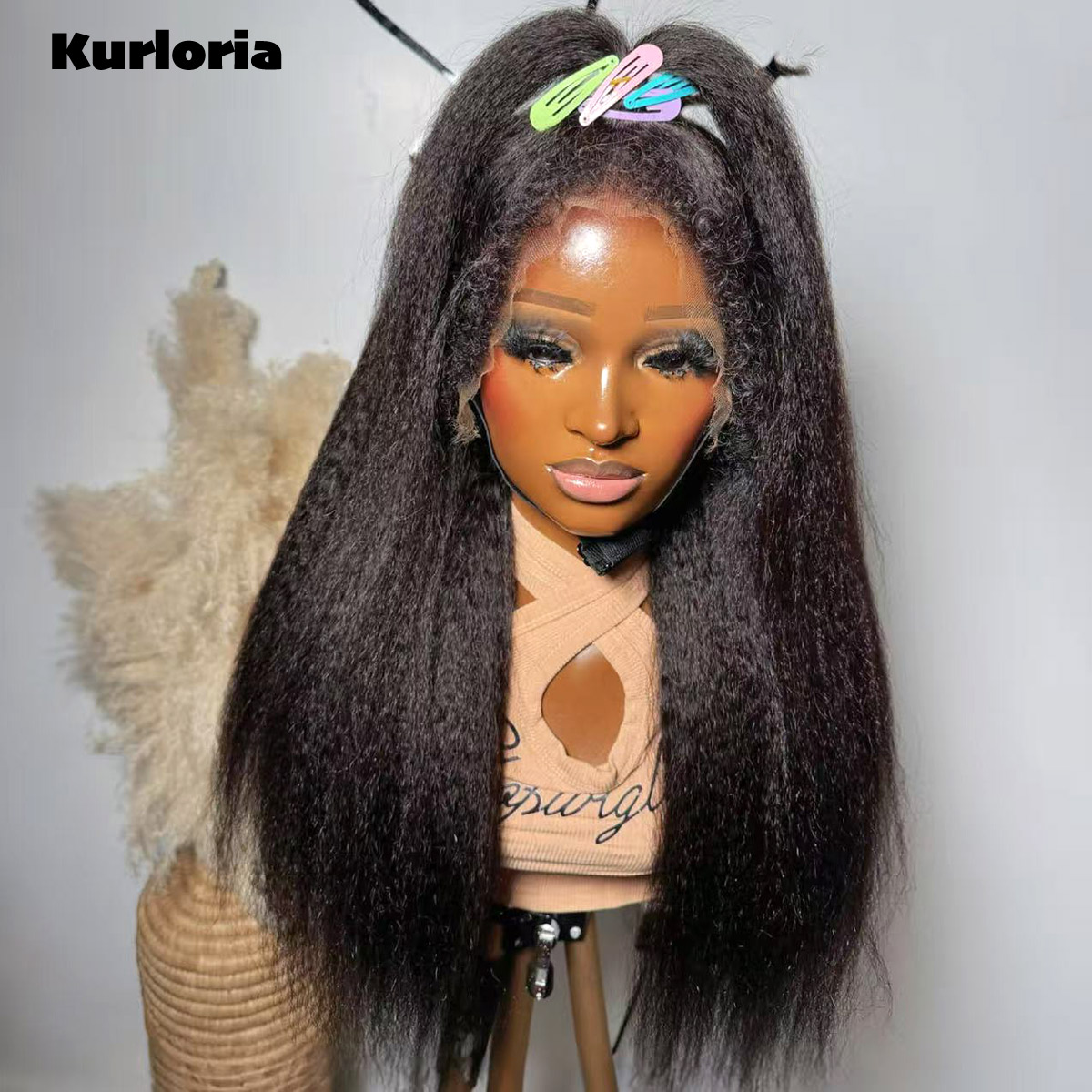 Natural Black 400 Density Kink - огляд і ціна Glueless Wear And Go Human Hair Wig