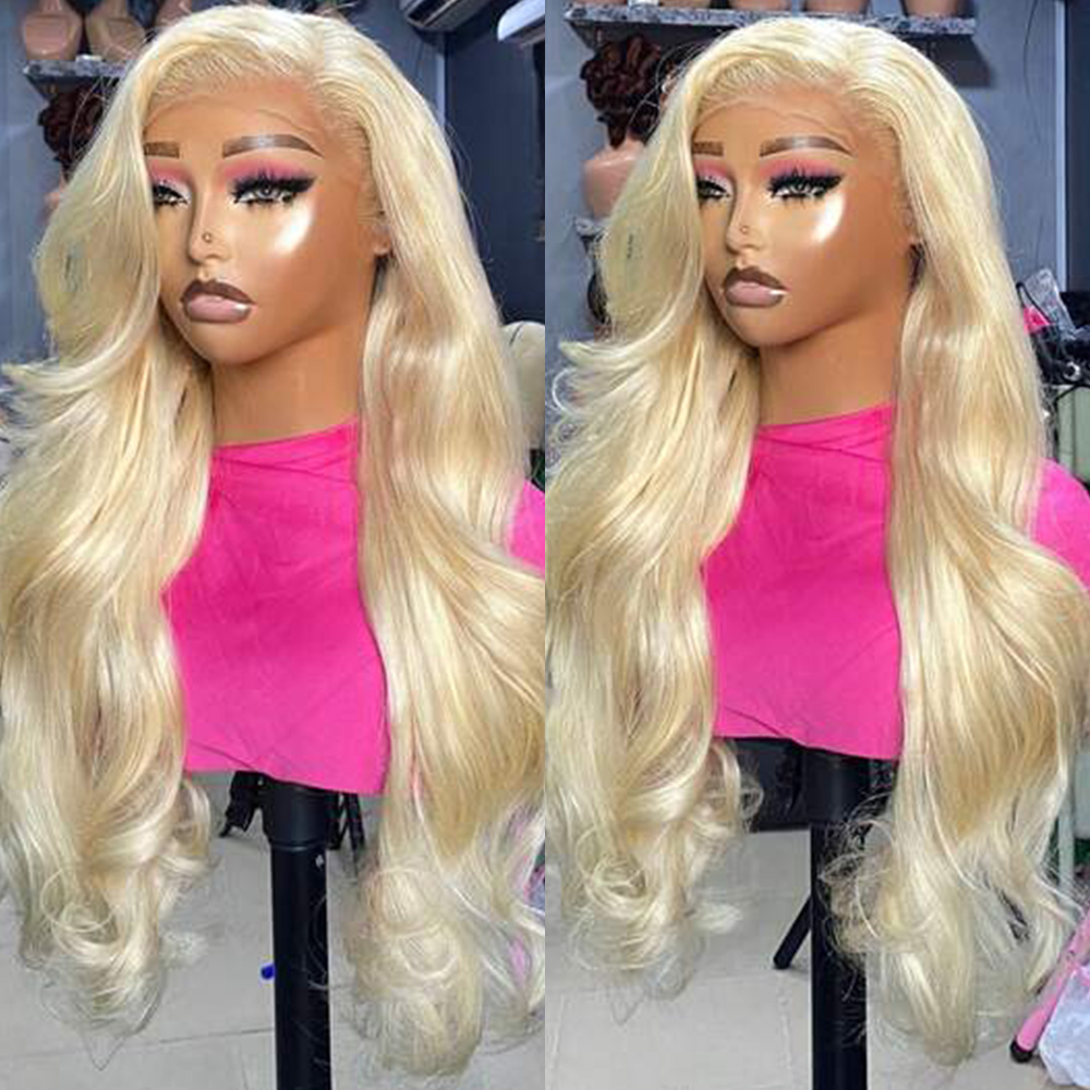 Invisible Drawstring 360 Hd La - огляд і ціна 613 Blonde Body Wave Lace Front Wig